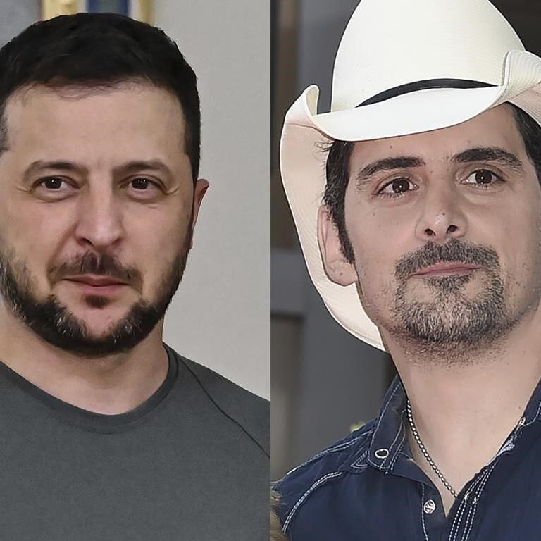 Brad Paisley pens country song featuring Ukraine's Zelenskyy